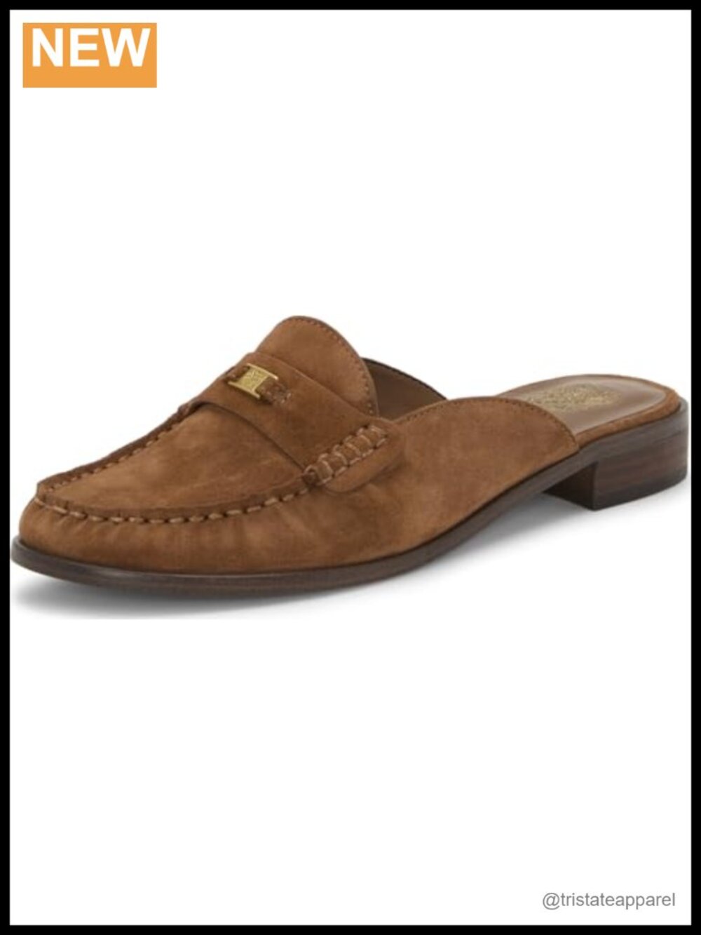 Suede Quilted Slip-On Mule
